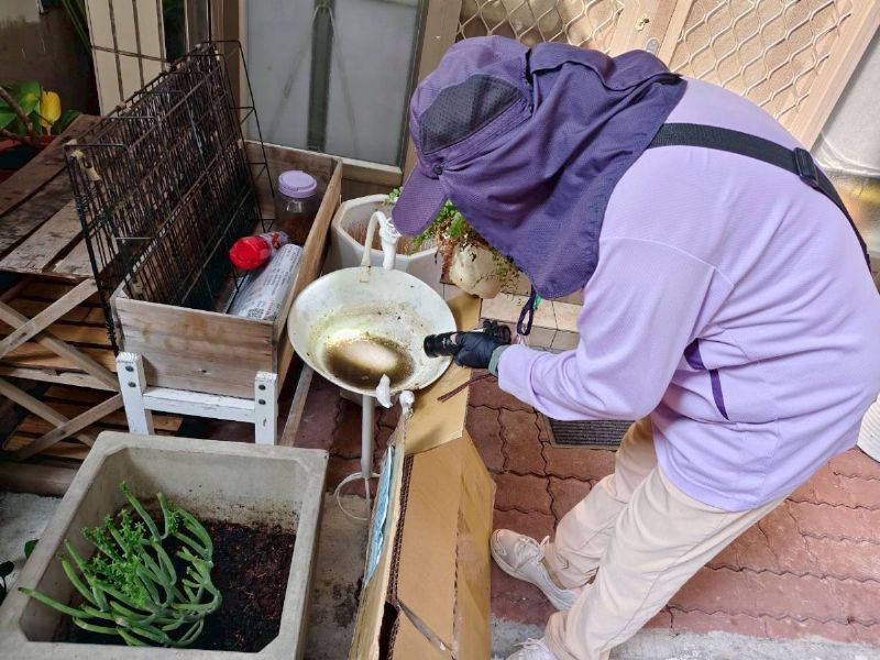 病煤蚊監測人員社區環境巡檢